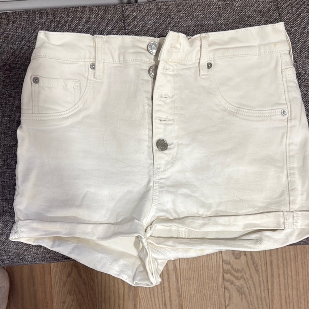 Women's White Denim Shorts